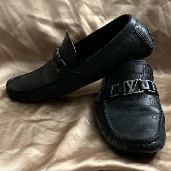 Louis Vuitton Black Damier Drivers - Picture 2 of 14